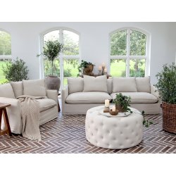  Aix Plaid af overskudsgarn, L150/B130 cm latte