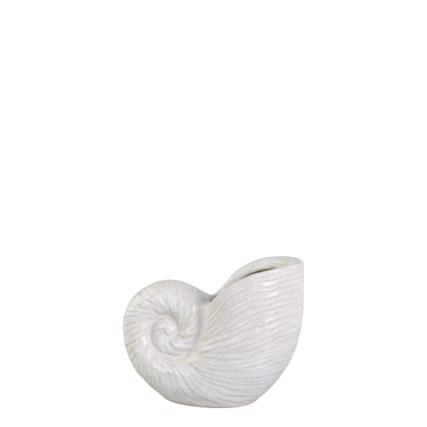 Vase musling, H14/L17/B10 cm antique creme