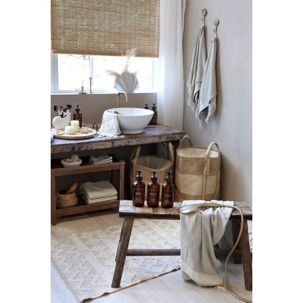 Vase musling, H20,5/L29/B15,5 cm antique creme