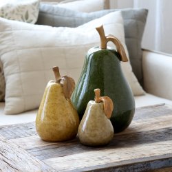  P�re til deko, H18,5/�11,5 cm mellow