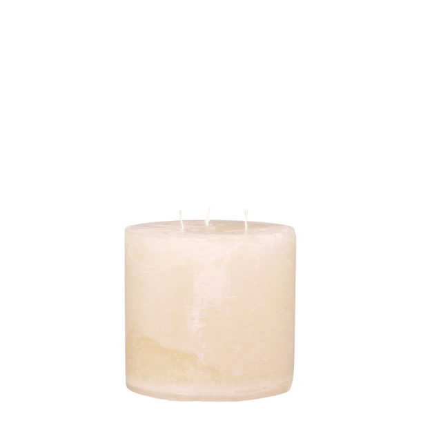  Macon Bloklys rustik med 3 v�ger 80 t, H15/�15 cm nude