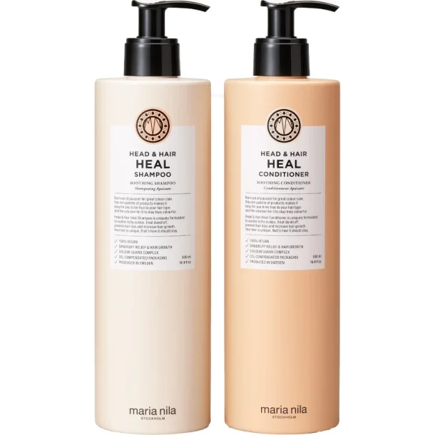 Maria Nila - Head &amp; Heal Duo Shampoo &amp; Conditioner 500 ml (Limited Edition)
