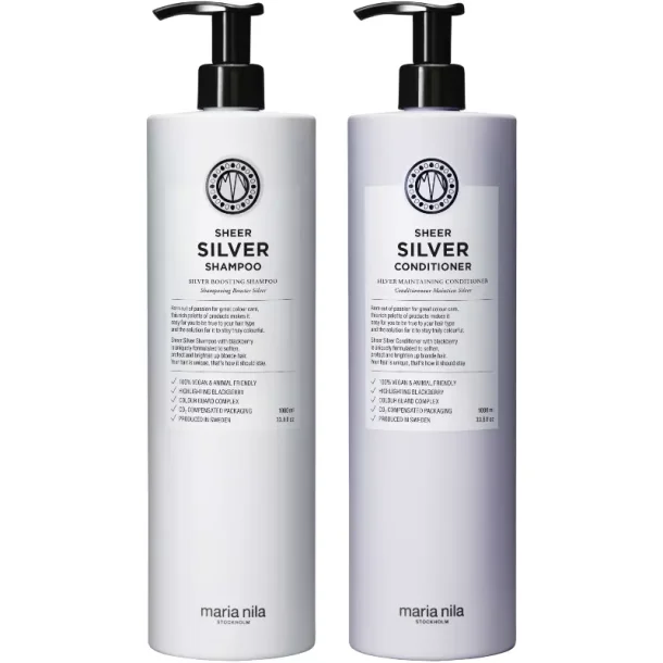 Silver Shampoo + Conditioner - 1L ST