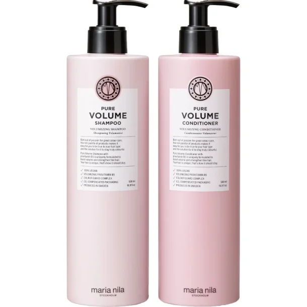 Maria Nila - Pure Volume Duo Shampoo &amp; Conditioner 500 ml (Limited Edition)